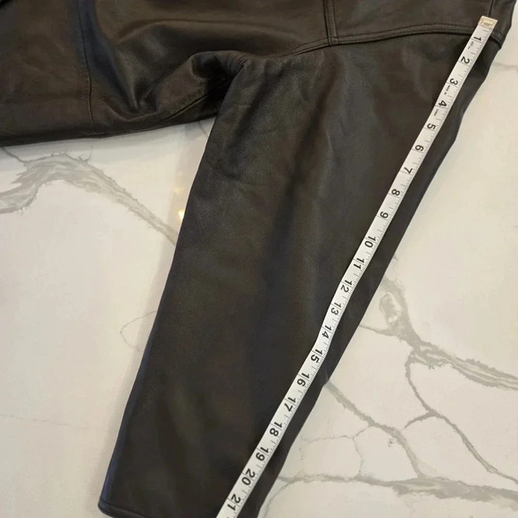 Vintage Centigrade Leather Button Down Shacket Shirt Jacket Brown Womens Size 1X - Picture 12 of 12